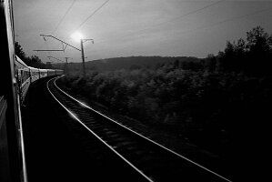 Rails au Coucher de Soleil